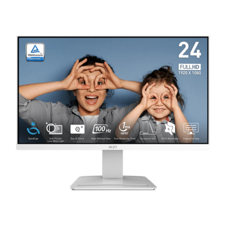 MSI monitor 24" PRO MP2412W FHD VA 100Hz, Business bijeli