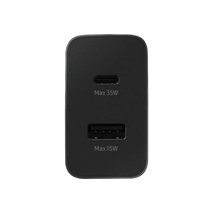 Samsung punjač 35W brzo punjenje USB-C/USB-A, crni (kabal nije uključen)