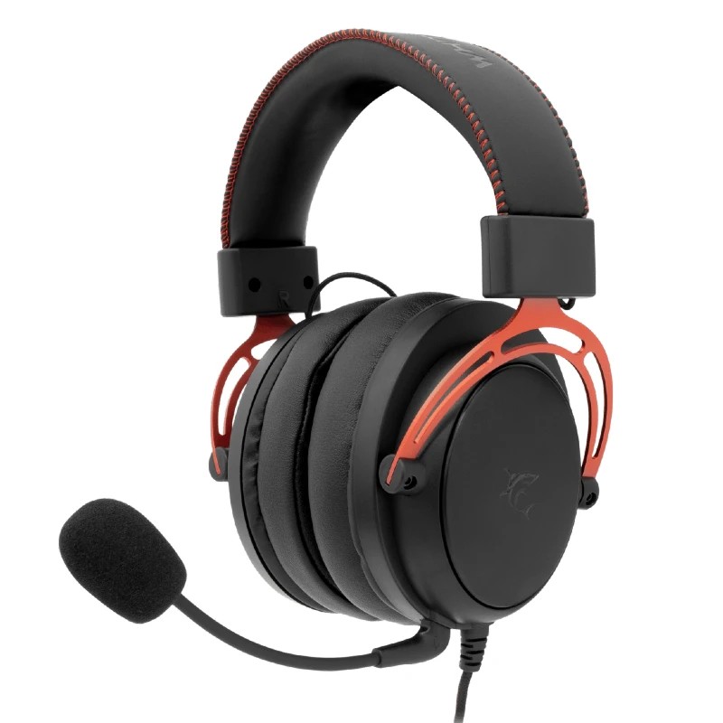 White shark slušalice Gorilla crno-crvene