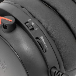 White shark slušalice Gorilla crno-crvene