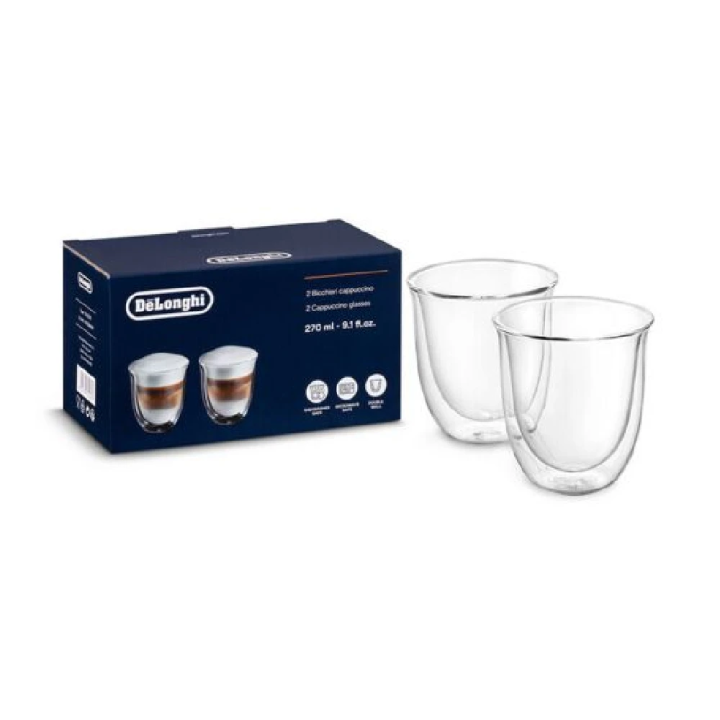DeLonghi DLSC311 čaše za cappuccino 270ml, set 2 kom, dvostruka stijenka, termo šoljice