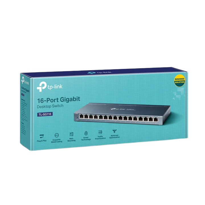 TP-LINK TL-SG116 16-Port Gigabit Desktop Switch