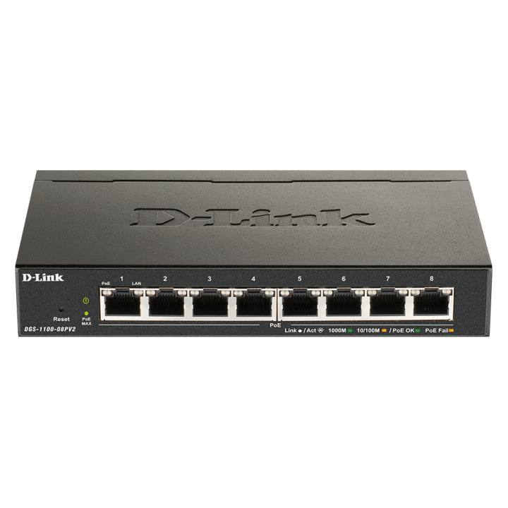 D-Link switch web upravljivi PoE DGS-1100-08PV2