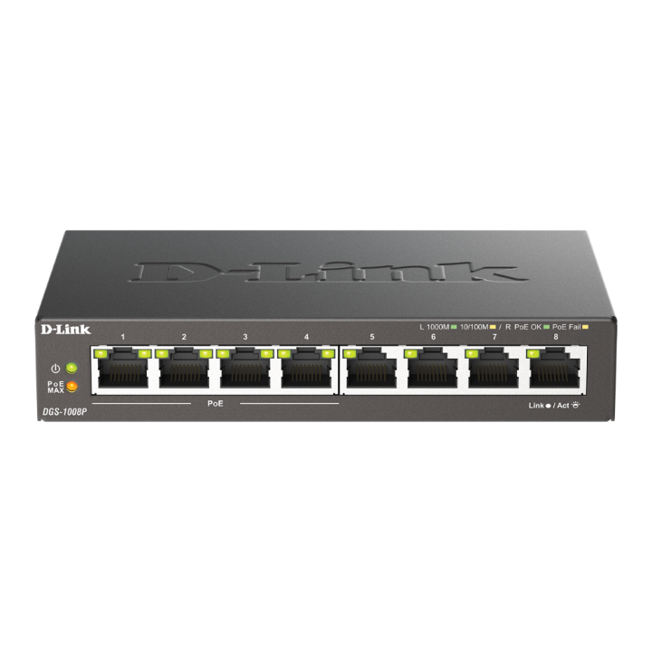 D-link 8 portni PoE switch DGS-1008P/E