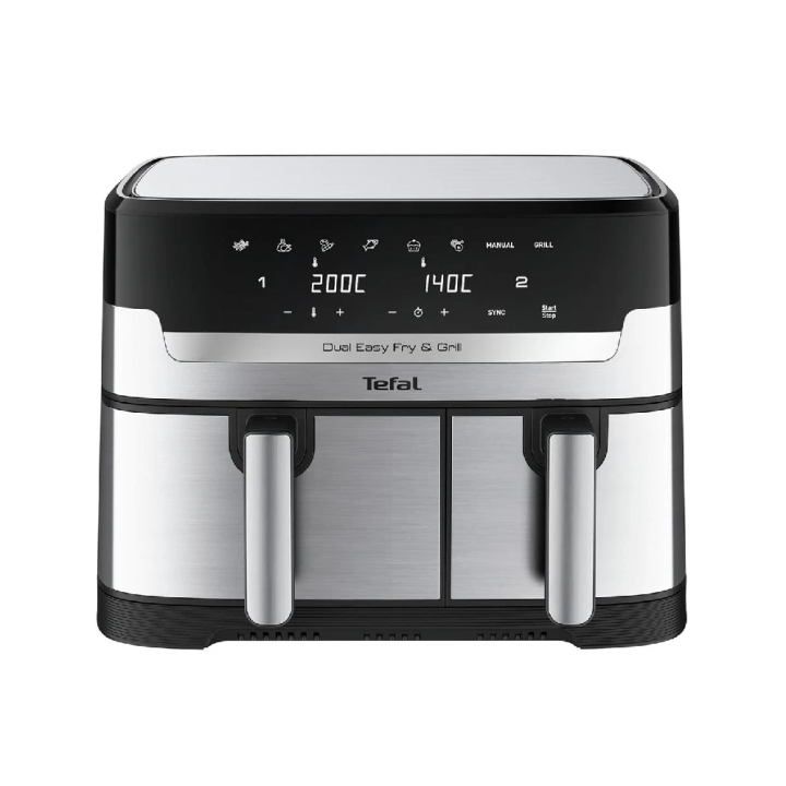 Tefal Air Fryer friteza EY905D10 na vrući zrak, 8.3L, sa dvije ladice, XXL kapacitet, zdravo kuhanje bez ulja