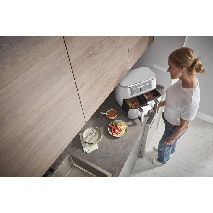 Ninja Dual Zone Air Fryer friteza AF400EUWH 9.5L 2400W, 6 funkcija, dvije zone, PTFE neljepljivi premaz