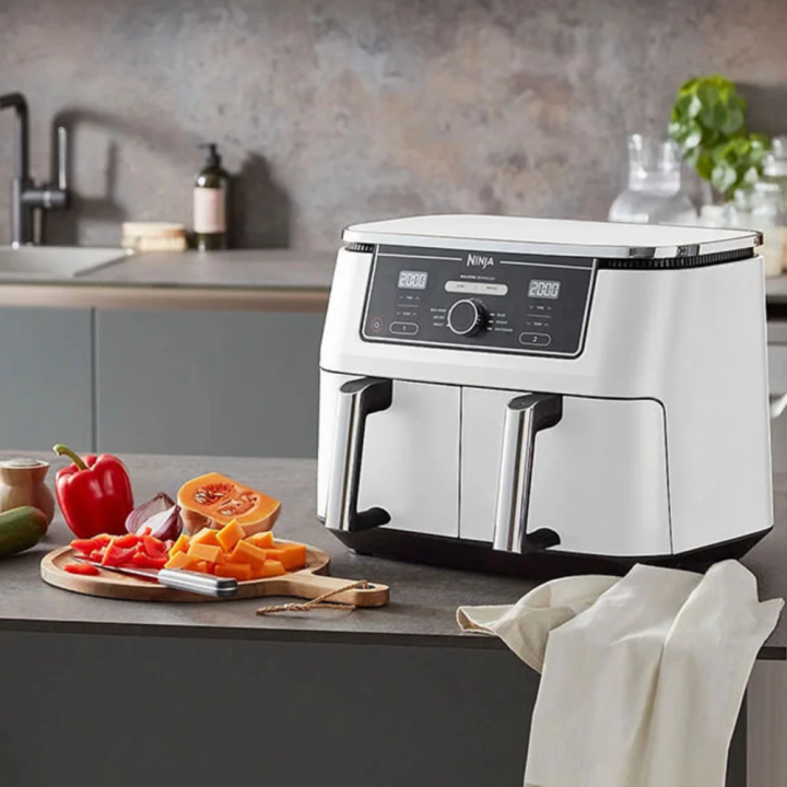 Ninja Dual Zone Air Fryer friteza AF400EUWH 9.5L 2400W, 6 funkcija, dvije zone, PTFE neljepljivi premaz