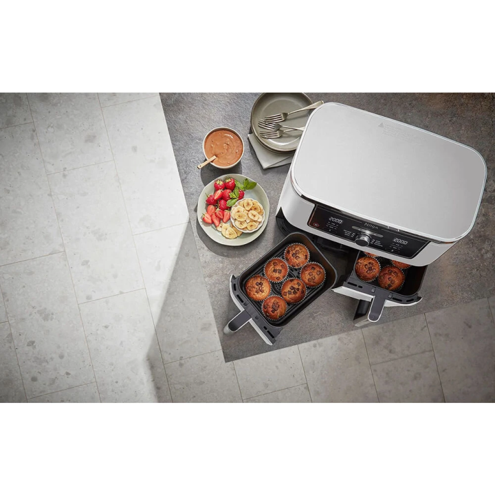 Ninja Dual Zone Air Fryer friteza AF400EUWH 9.5L 2400W, 6 funkcija, dvije zone, PTFE neljepljivi premaz