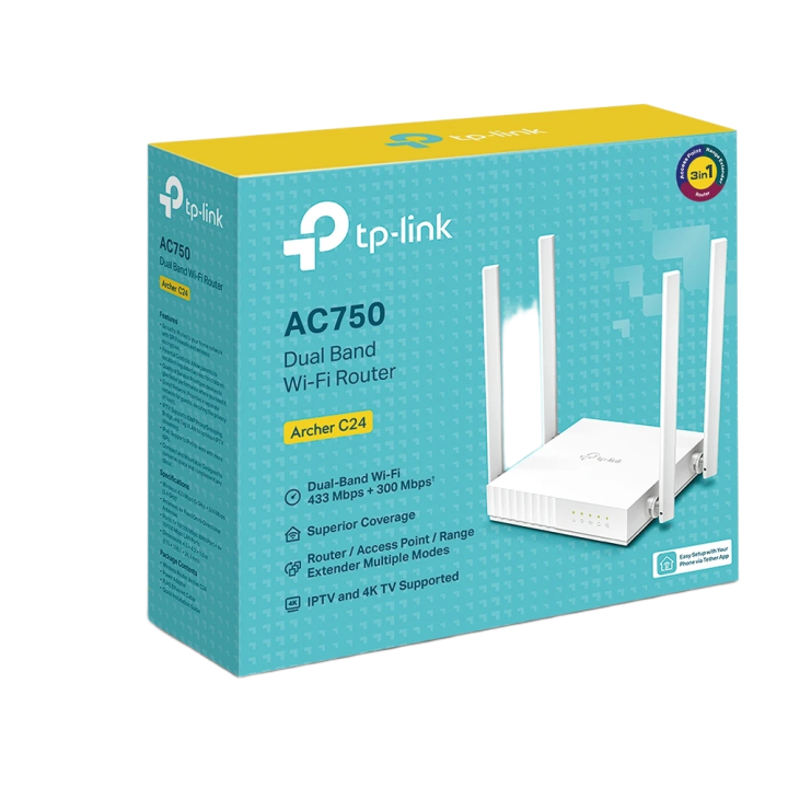 TP-Link Archer C24 AC750 Dual-Band Wi-Fi Router