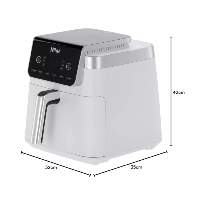 Ninja Air Fryer bijela friteza na vrući zrak 6.2L 2000W, 6 funkcija, do 50% brže kuhanje, zdravo kuhanje