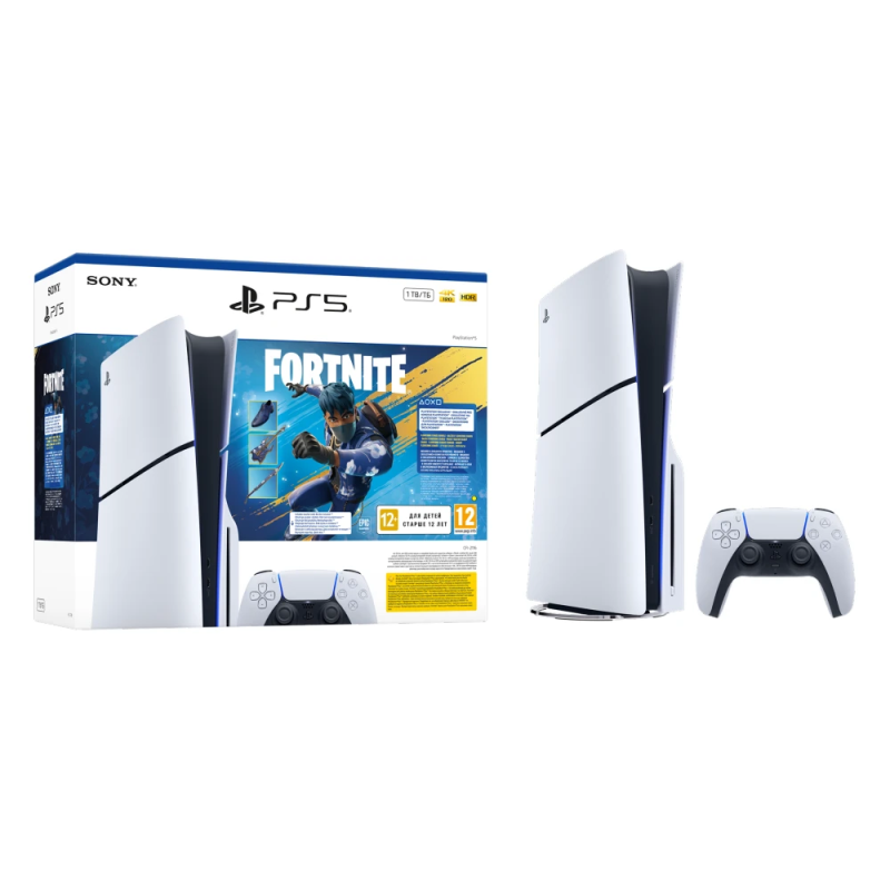 Sony PlayStation 5 Slim E chassis + Fortnite Flowering Chaos VCH