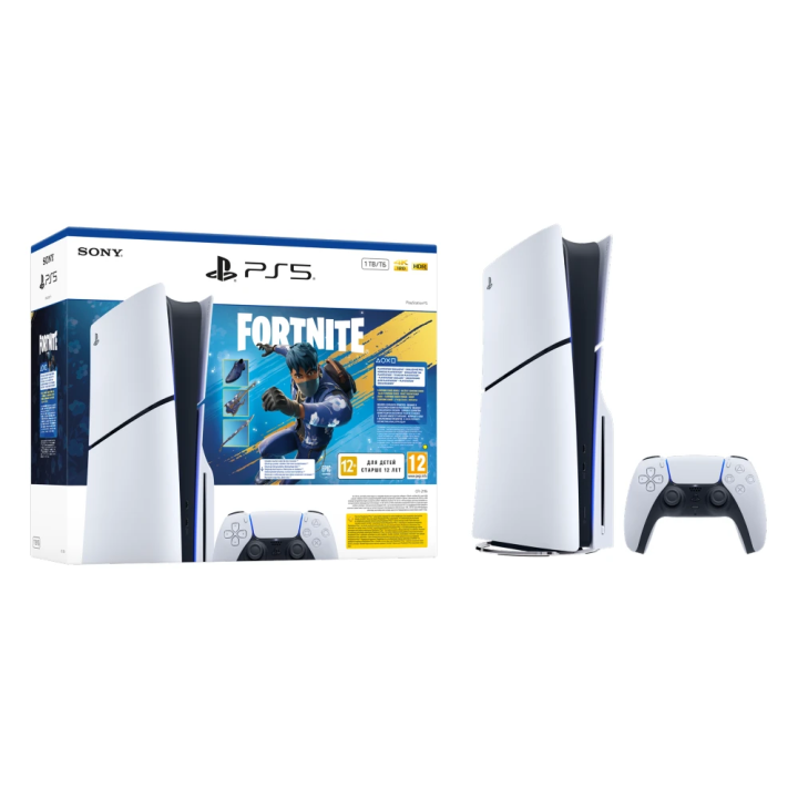 Sony PlayStation 5 Slim E chassis + Fortnite Flowering Chaos VCH