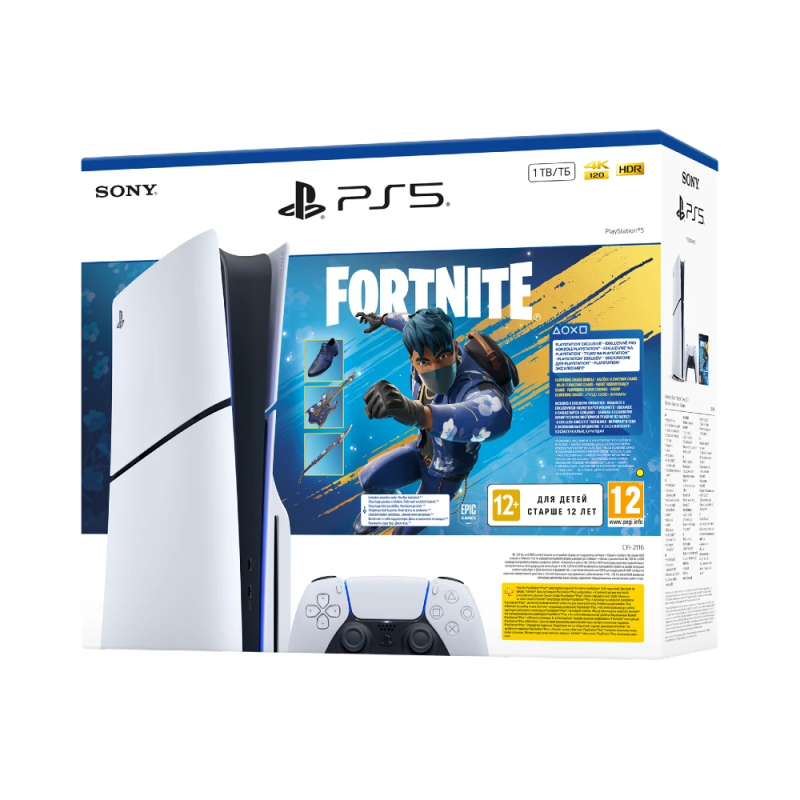 Sony PlayStation 5 Slim E chassis + Fortnite Flowering Chaos VCH
