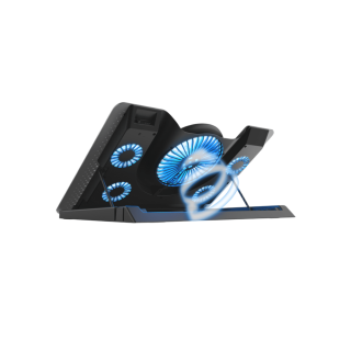 Trust Quno Cooling Stand LED GXT 1125 Laptop cooling stand sa 5 ventilatora + stalak za telefon