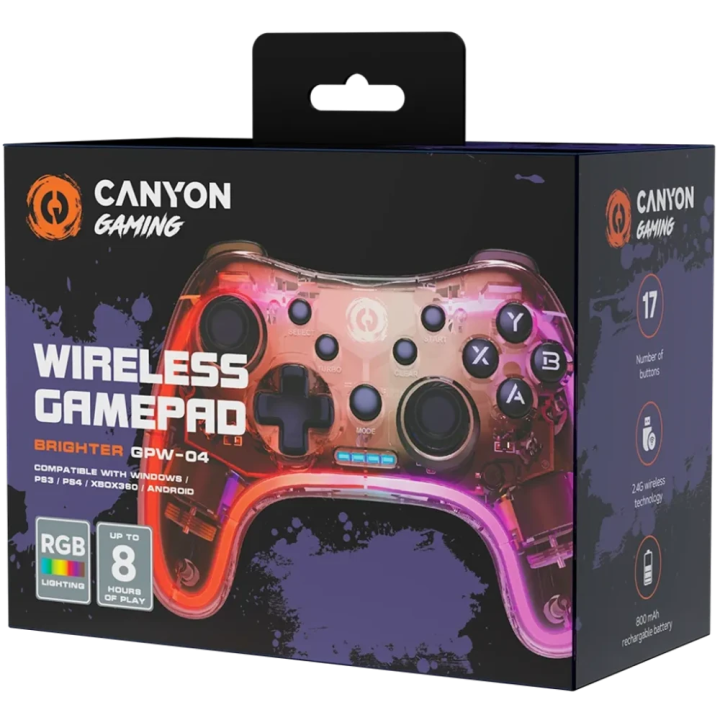 Canyon gamepad CND-GPW04 za Android / PC / PS3 /PS4 /XBOX360