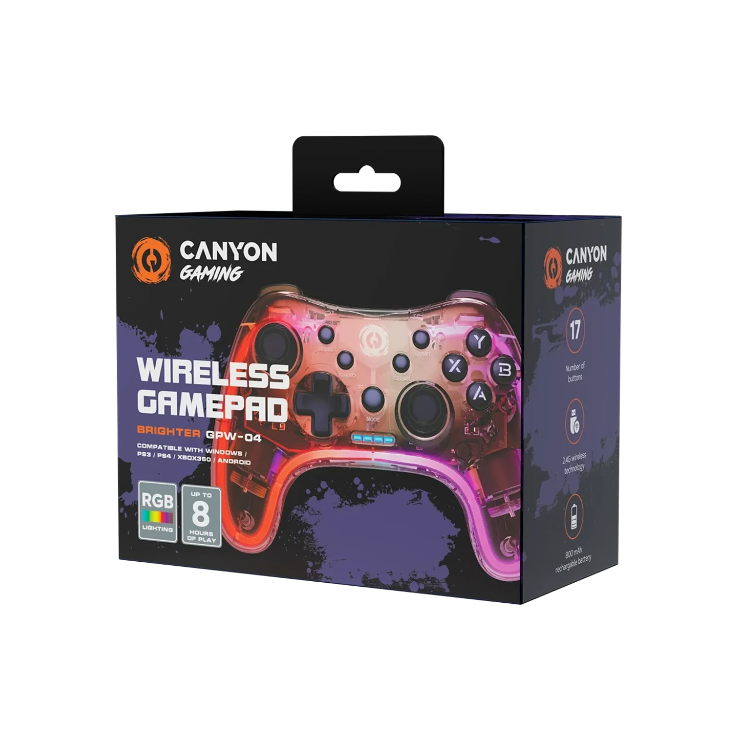 Canyon gamepad CND-GPW04 za Android / PC / PS3 /PS4 /XBOX360