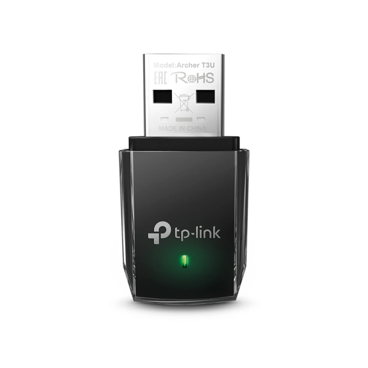 TP-Link Archer T3U AC1300 Wi-Fi USB Adapter, 867Mbps at 5GHz + 400Mbps at 2.4GHz, USB 3.0