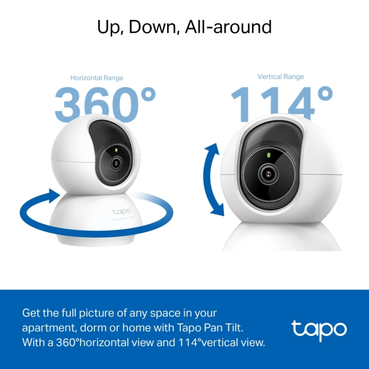 TP-Link Tapo C230 3K (2880x1620) Pan/Tilt AI Home Security Wi-Fi Camera