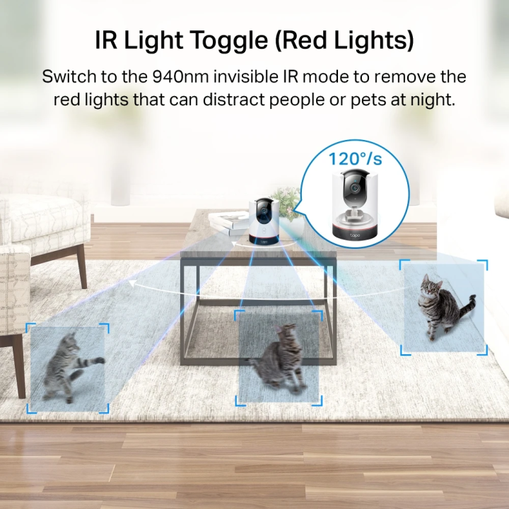 TP-Link Tapo C225 2K QHD Pan/Tilt AI Home Security Wi-Fi Camera