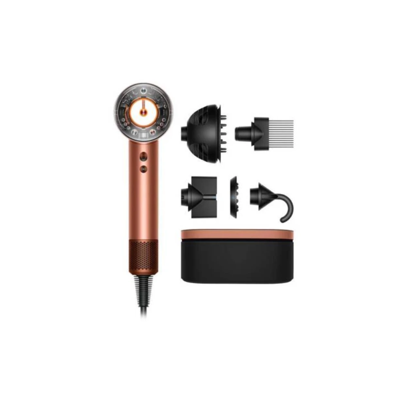 Fen Dyson Supersonic Nural HD16 Amber Silk/Pink Champagne Curly+Coily Limited Edition