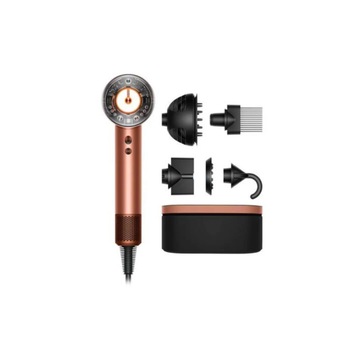 Fen Dyson Supersonic Nural HD16 Amber Silk/Pink Champagne Curly+Coily Limited Edition