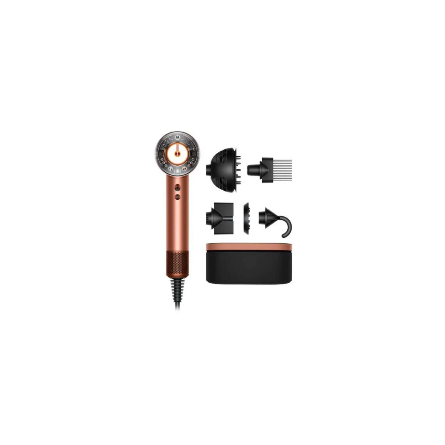 Fen Dyson Supersonic Nural HD16 Amber Silk/Pink Champagne Curly+Coily Limited Edition