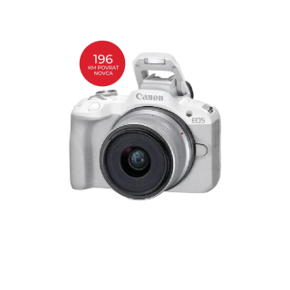 Canon EOS R50 + RF-S 18-45mm bijeli