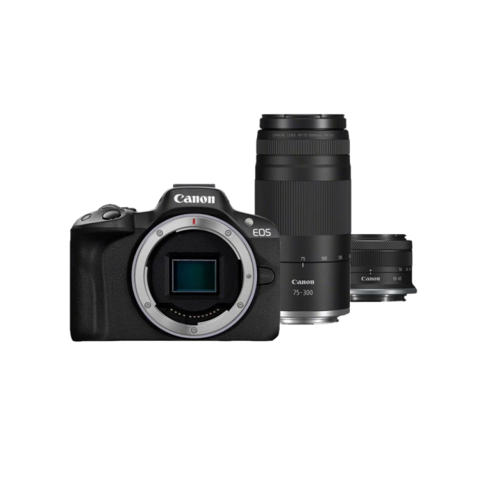 Fotoaparat Canon R50 + RF-S 18-45 + RF 75-300