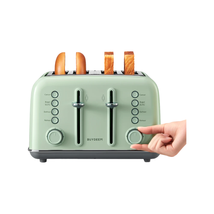 BUYDEEM toster za 4 Kriške DT640E – Cozy Greenish