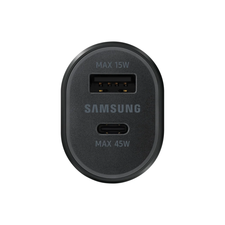 Samsung auto punjač USB-C 45W, USB-A 15W crni sa kablom
