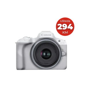 Canon EOS R50 + RF-S 18-45mm bijeli