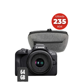 Canon R100 + RFS18-45 travel kit - torbica i SD64GB