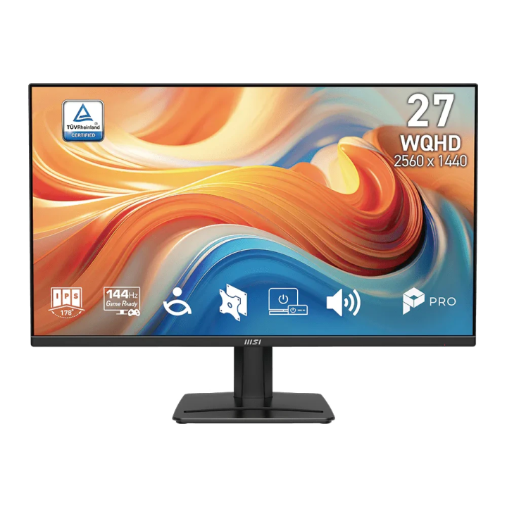 MSI monitor 27'' PRO MP275 Q IPS  WQHD 144Hz, HDMIx2, DP, zvučnici