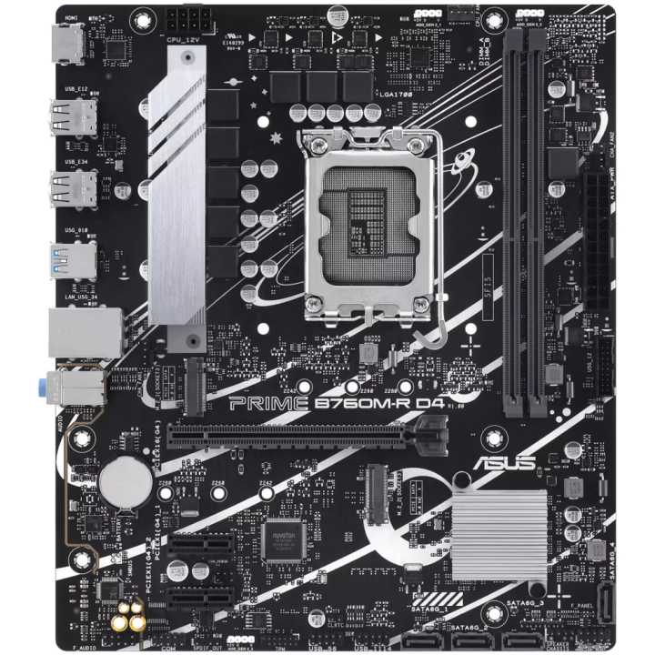 ASUS matična ploča Prime B760M-R D4 LGA 1700