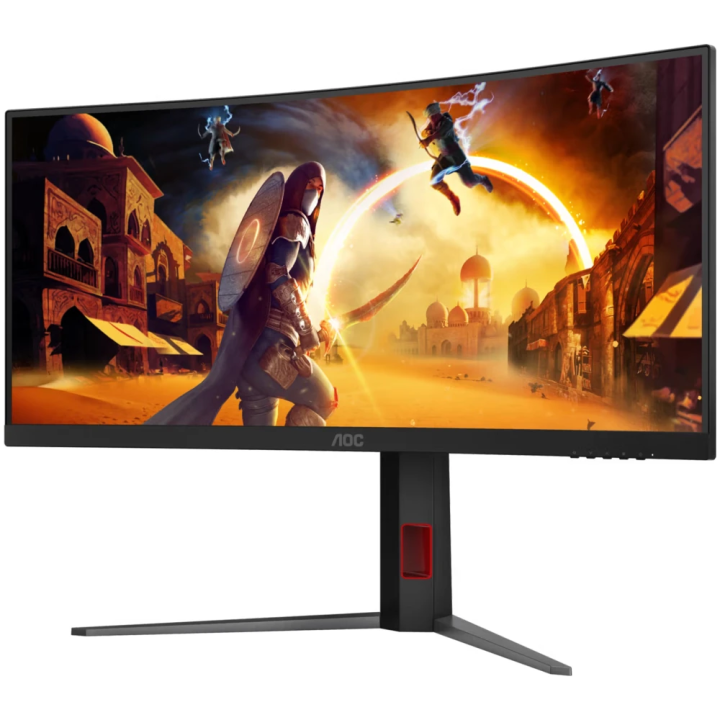 AOC monitor 34'' CU34G4 Gaming zakrivljeni, UWQHD, Fast VA, 180Hz, 0,5ms