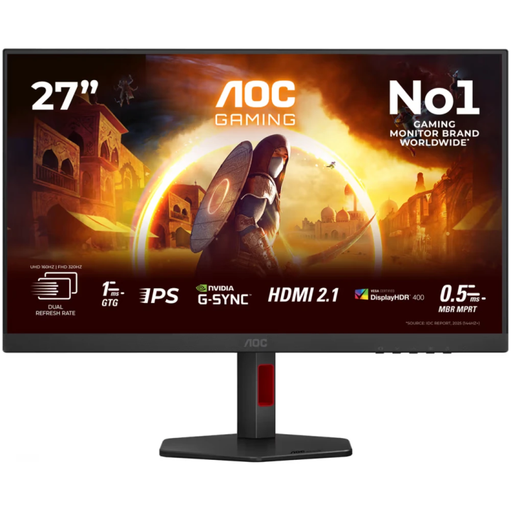 AOC monitor 27'' U27G4R Gaming, 4K, Fast IPS, 160Hz, 1ms