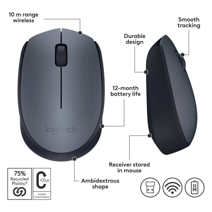 Logitech bežični miš M170