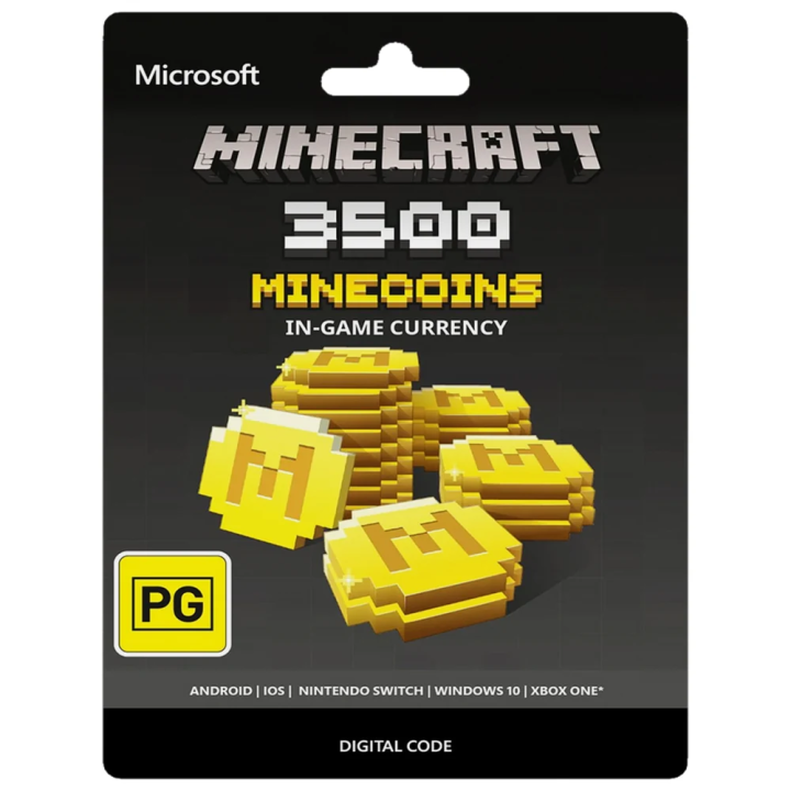 Minecraft 3500 Minecoins - digitalni kod za igru