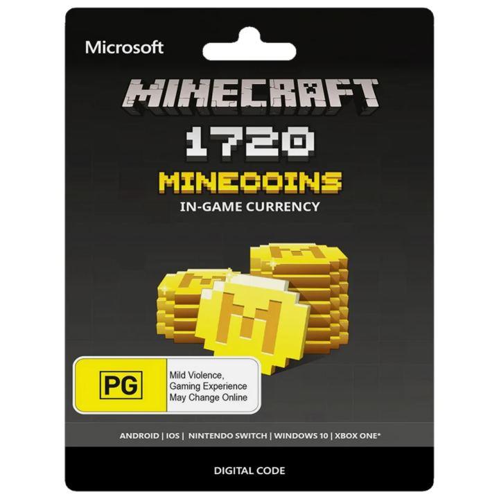 Minecraft 1720 Minecoins - digitalni kod