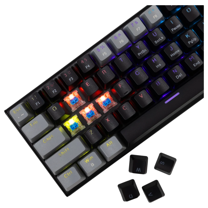 White shark gaming tastatura Wakizashi-2 mehanička blue SW US sivo-crna GK-002721V2