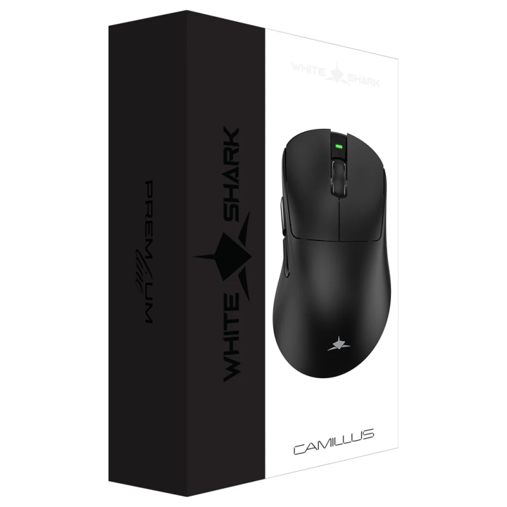White shark gaming miš Camillus crni WGM-9013