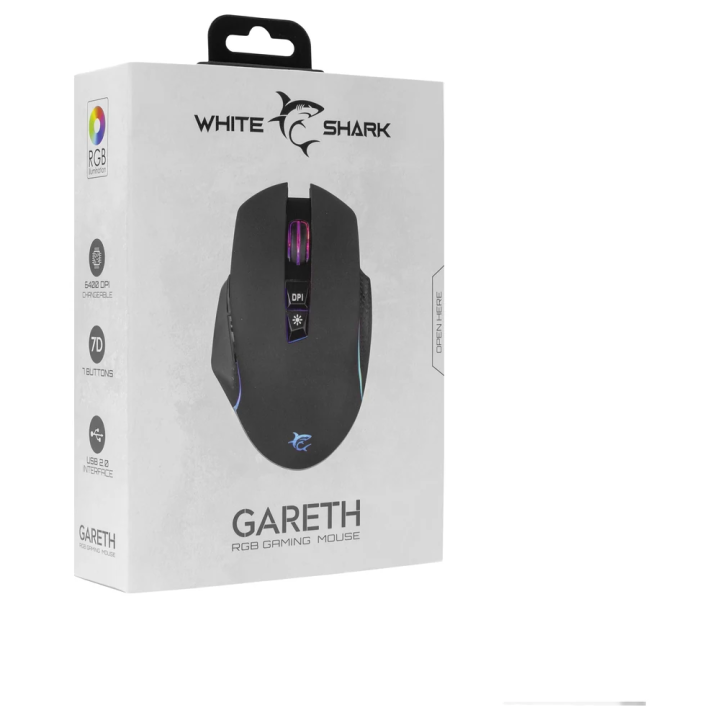 White shark gaming miš Gareth crni GM-5009