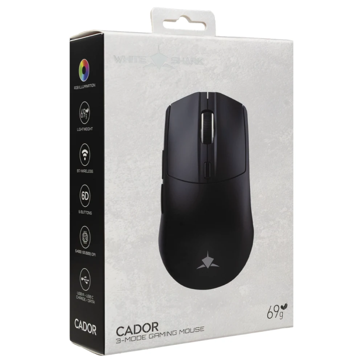 White shark gaming miš Cador Honeycomb crni WGM-5020