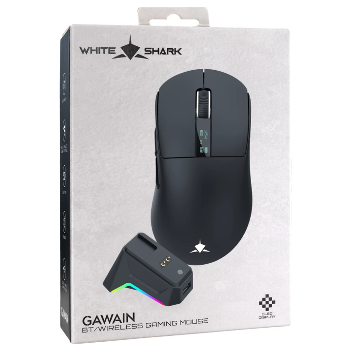 White shark gaming miš bežični Gawain crni WGM-5023