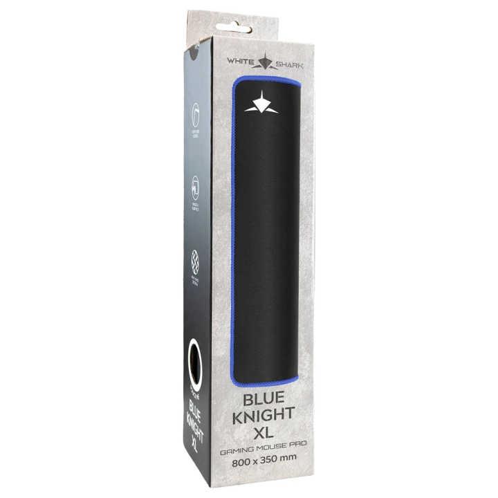White shark podloga za miš Blue Knight XL 800 x 350mm GMP-2503