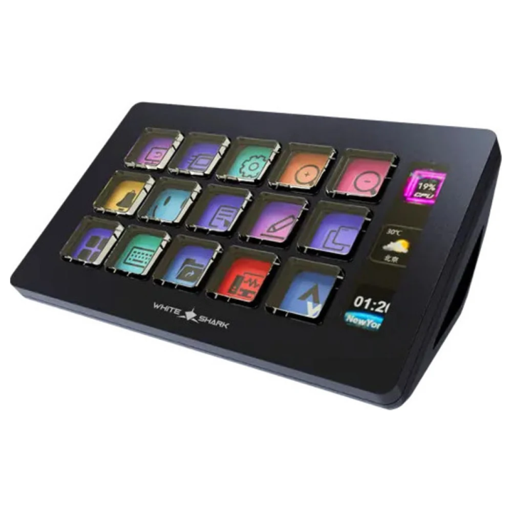 White Shark STREAM DOCK WSD-100 QILAUT / 15 tipki- Crna