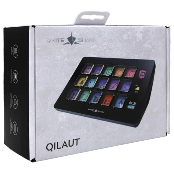 White Shark STREAM DOCK WSD-100 QILAUT / 15 tipki- Crna