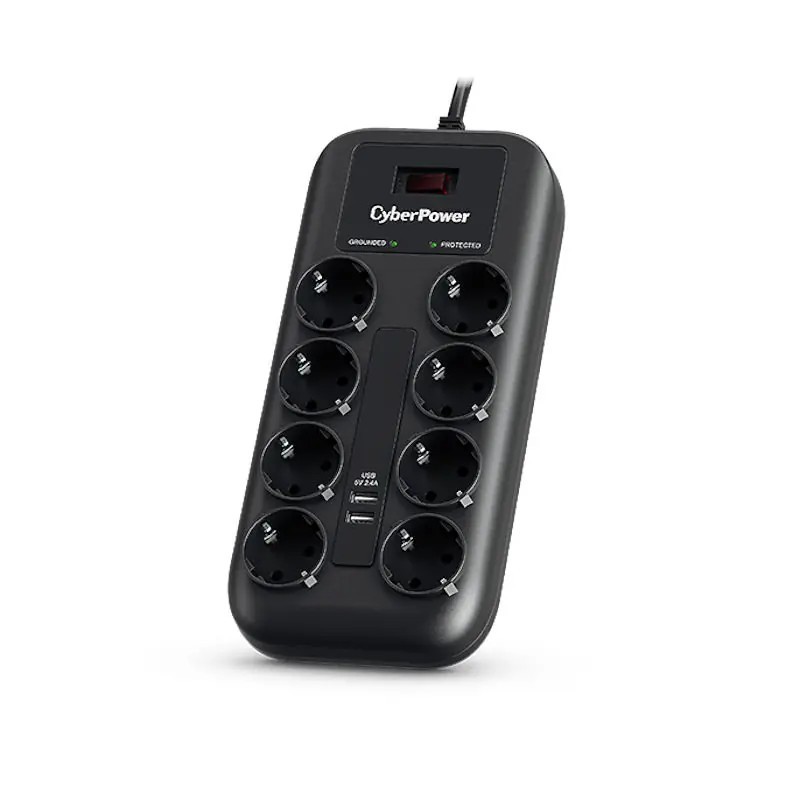 CyberPower prenaponska zaštita 8 utičnica + 2xUSB