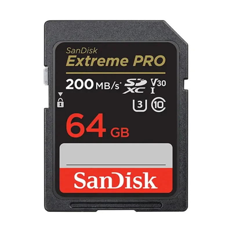 SanDisk SDXC 64GB Extreme Pro - 200MB/s V30 UHS-I