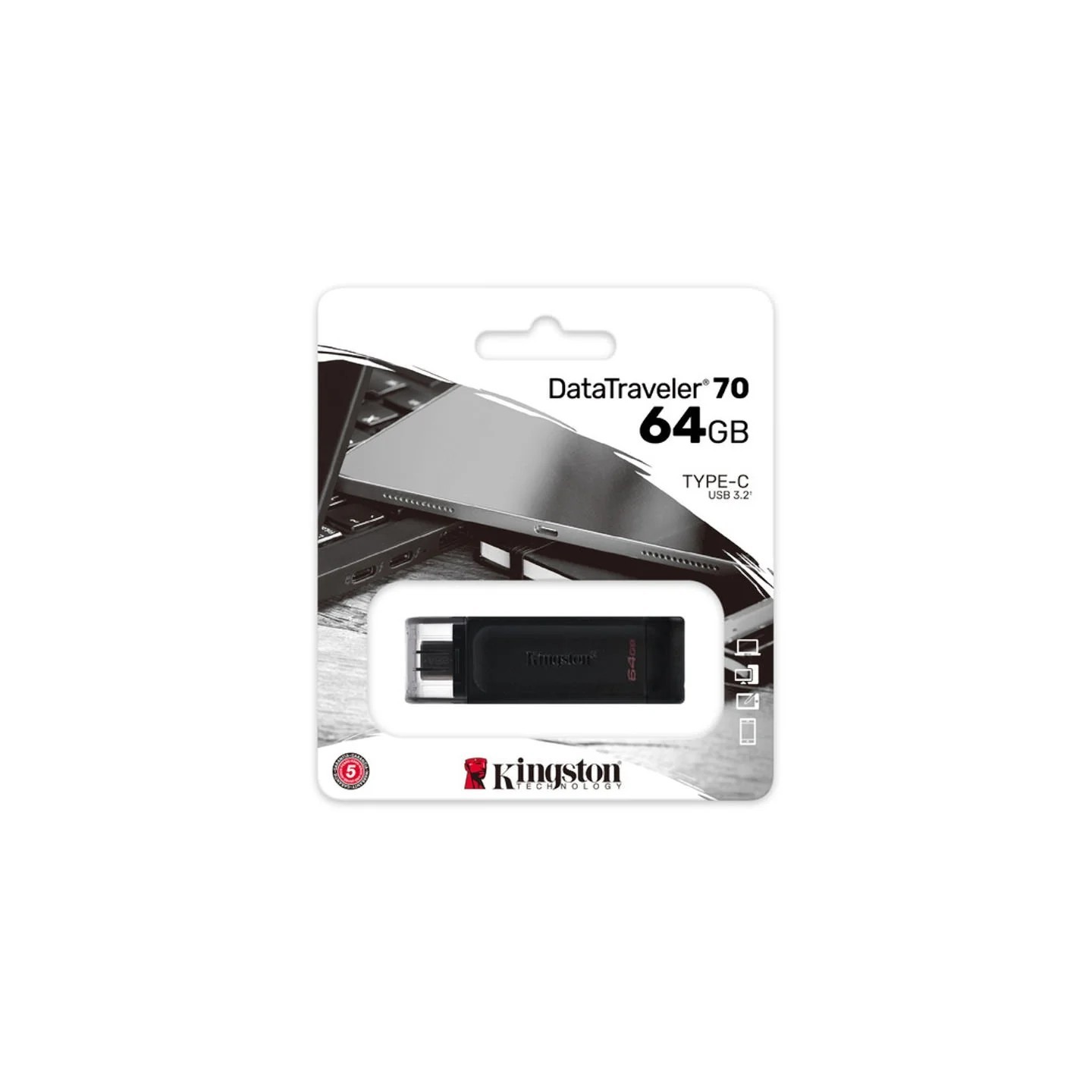 Kingston USB Type-C stick 64GB DT70/64GB